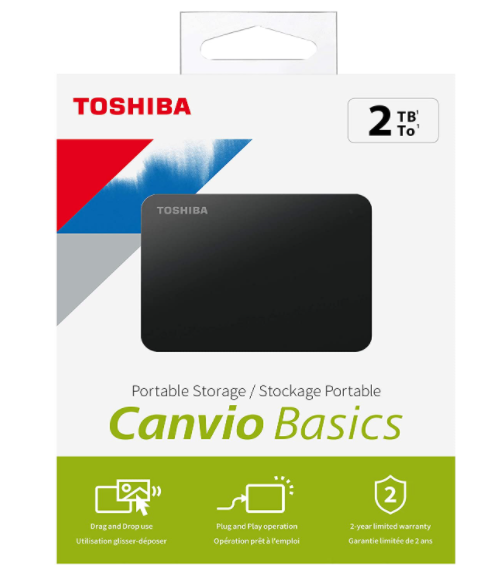 4260557510025 - Disque dur externe Toshiba Canvio Basics 2 To